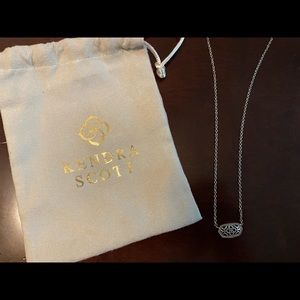 Kendra Scott Elisa necklace silver filigree